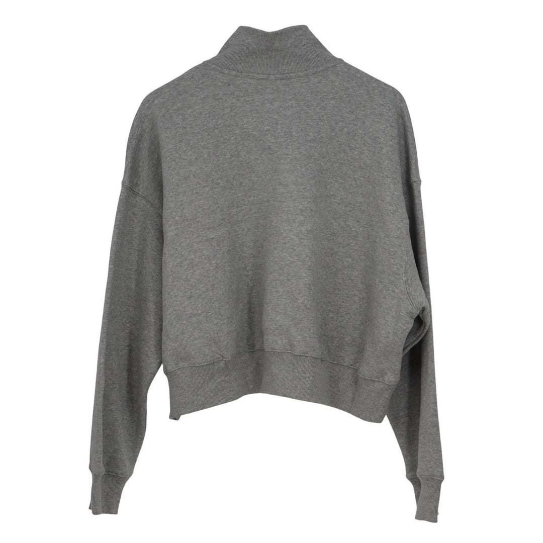 Nike Womens Phoenix Crop Quarter Zip USA Hockey Sweatshirt Grey XL