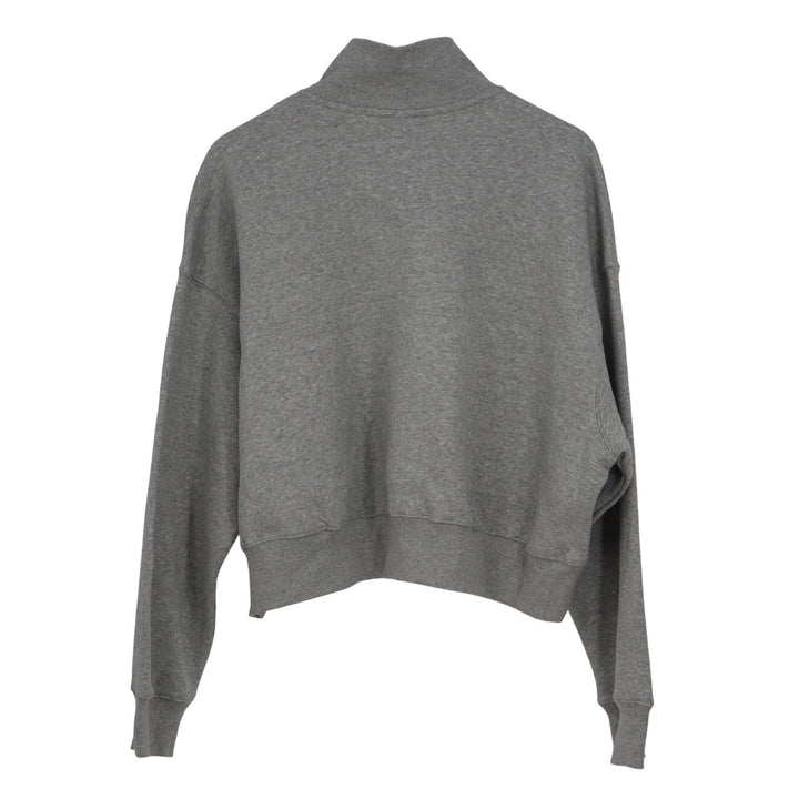 Nike Womens Phoenix Crop Quarter Zip USA Hockey Sweatshirt Grey XL