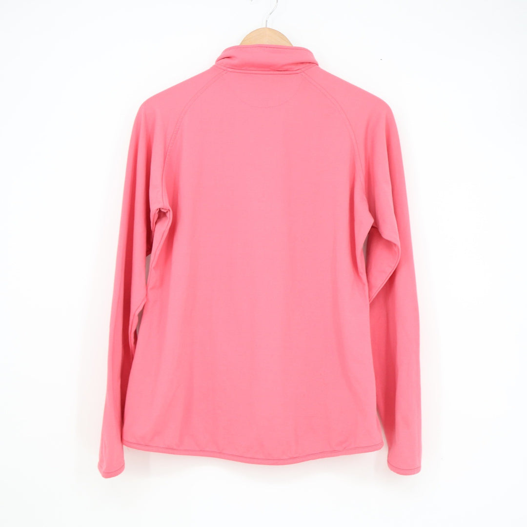 Sport-Tek Mens USA Field Hockey 1/4 Zip Pullover Pink Thumbhole Size M