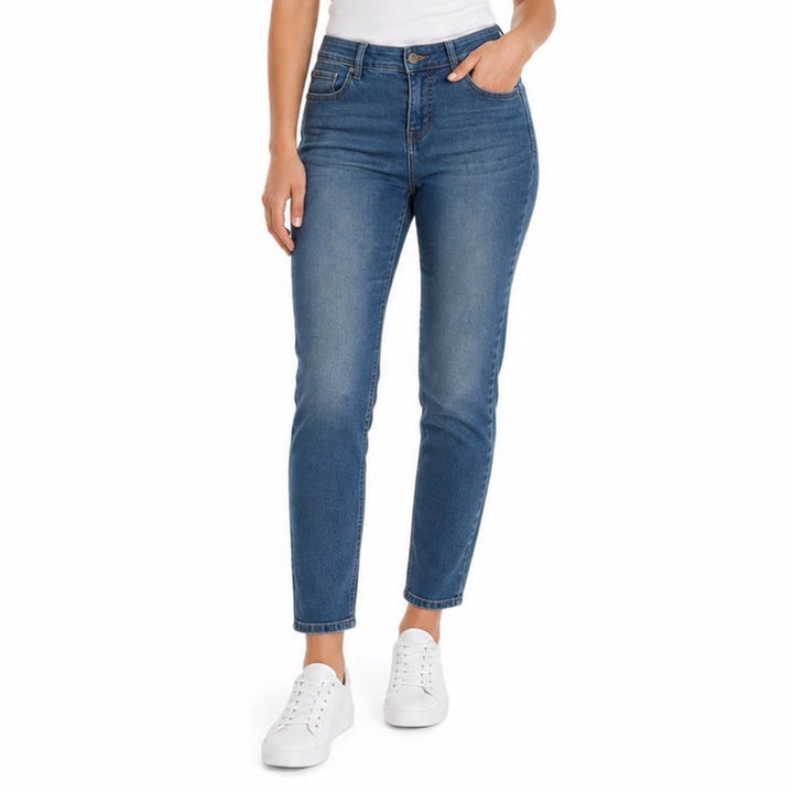 Curve Appeal Womens Size 8/29 Medium Wash Skinny Jeans Blue Stretch Denim