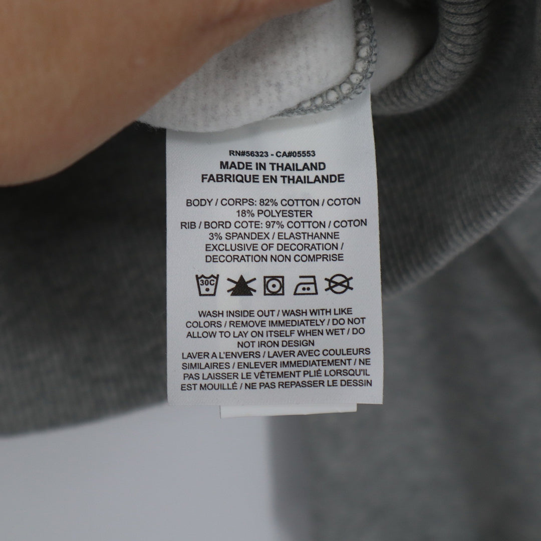 Nike Womens Phoenix Crop Quarter Zip USA Hockey Sweatshirt Grey XL
