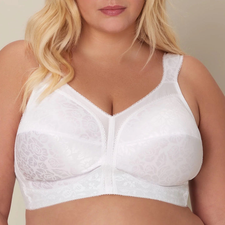 Playtex 18 Hour Ultimate Shoulder Comfort Wireless Bra Womens 44B White Stretch