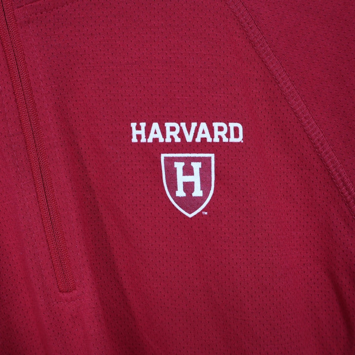 Colosseum Harvard University Athletics Womens XL Quarter Zip Pullover Red