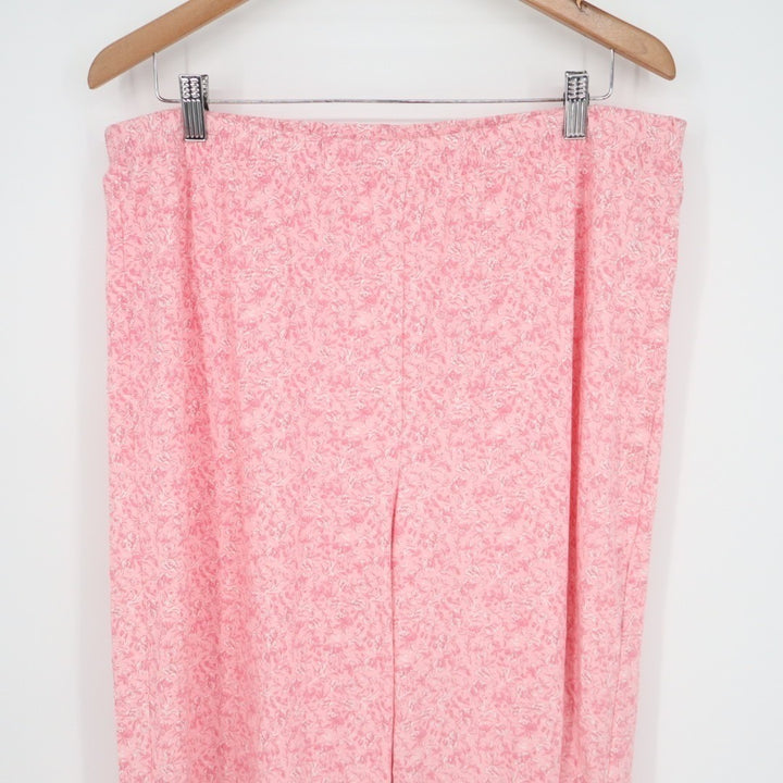 Charter Club Intimates Pajama Pants Womens XL Light Pink Ditsy Floral Print