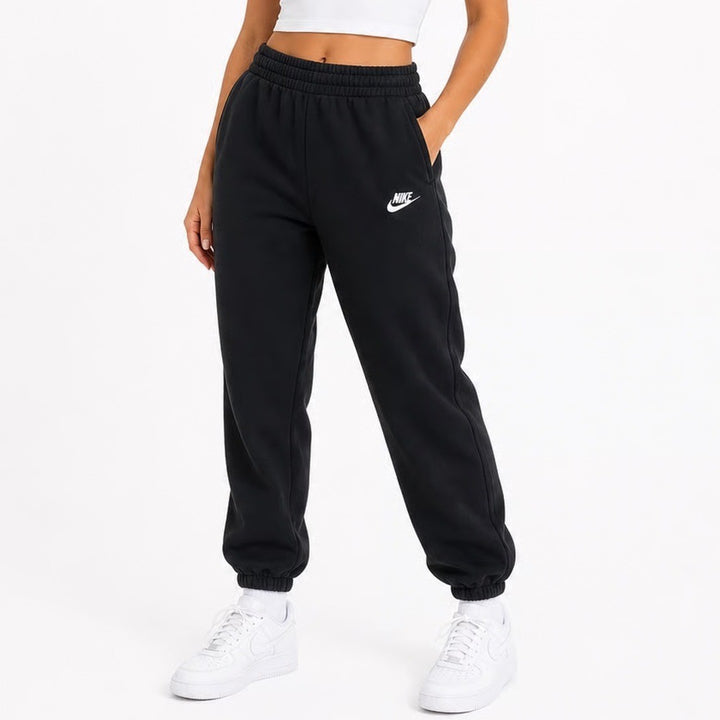 Nike Sportswear Essential Fleece Joggers Black Sweatpants Womens Medium