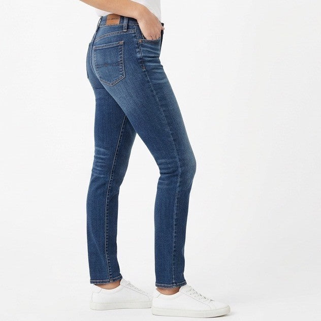 Lucky Brand Jeans Womens 4/27 Blue Denim Cotton Stretch Mid Rise Skinny Leg