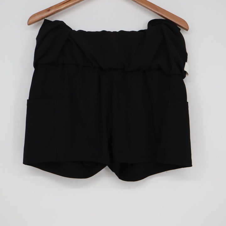 Pinspark Black Athletic Skort XL Smocked Waist Built-in Shorts Pockets AMT005969
