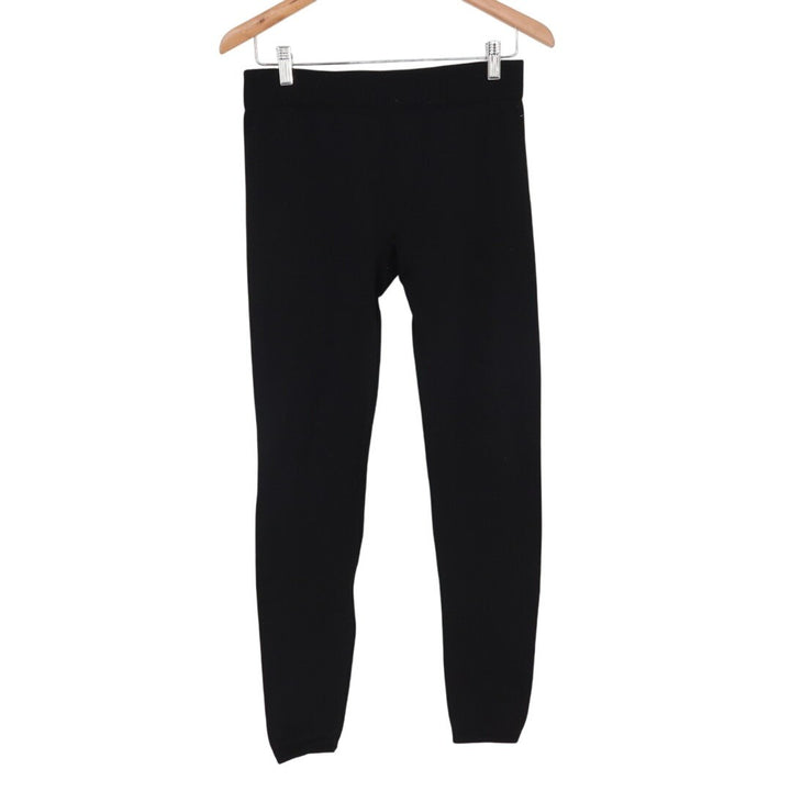 Cotton Candy Leggings Womens Large Black Elastic Waist Skinny Leg Active Wear