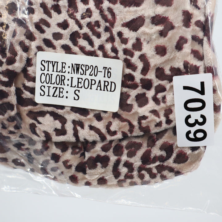 Naked Wardrobe The Statement Leopard Print Crop Top Small