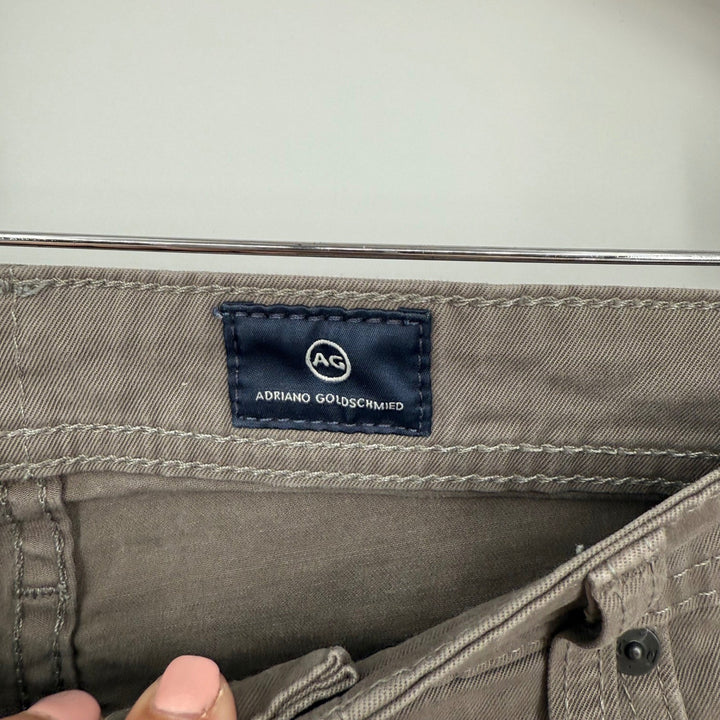 AG Adriano Goldschmied The Matchbox Slim Straight Pants Taupe Men Size 32