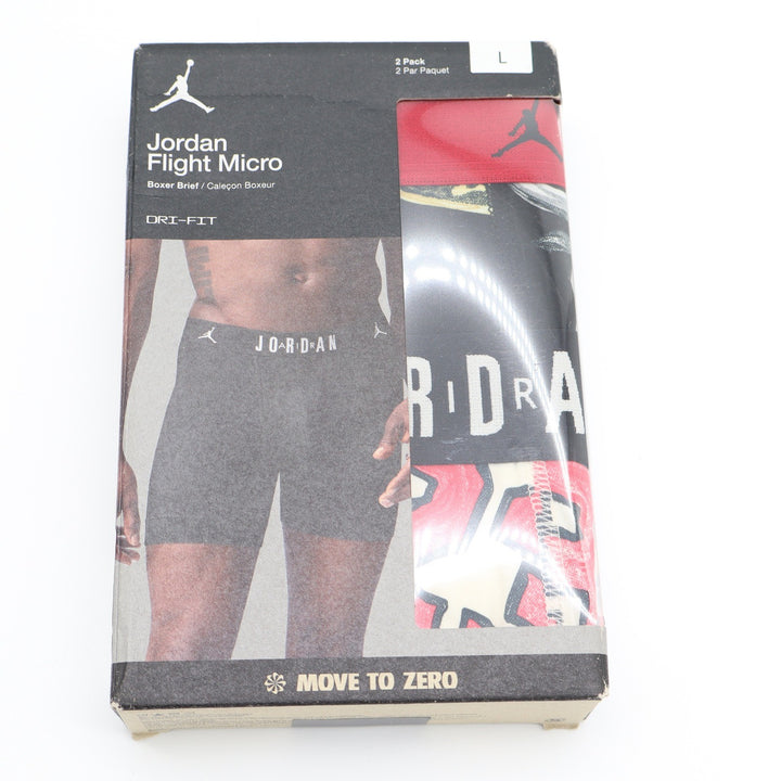 Jordan Flight Micro Boxer Briefs 2-Pack Dri-FIT Mens Large Sail