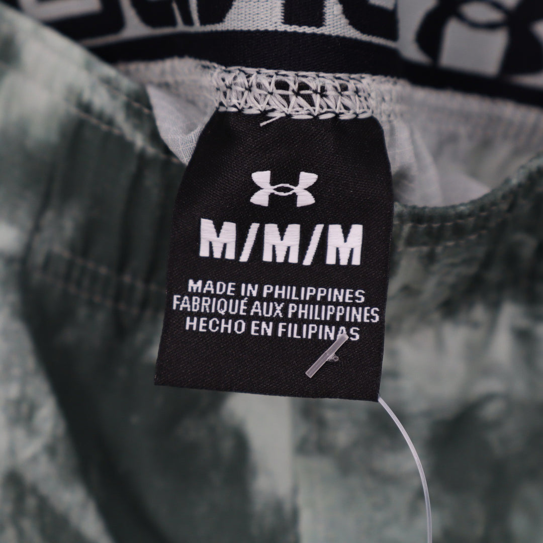 Under Armour Mens Vanish Woven 6in Print Shorts Green Tie Dye Medium NEW