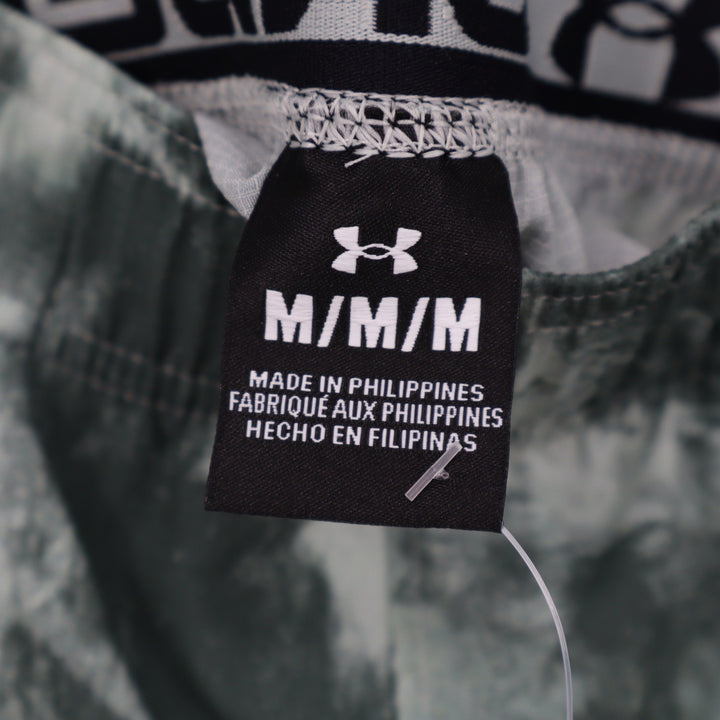Under Armour Mens Vanish Woven 6in Print Shorts Green Tie Dye Medium NEW