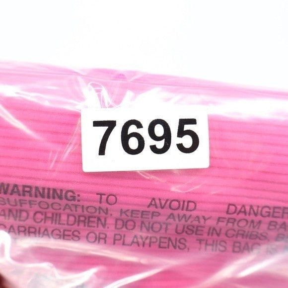 Naked Wardrobe Pink Red Colorblock Ribbed Midi Dress NW-D2400 Size M