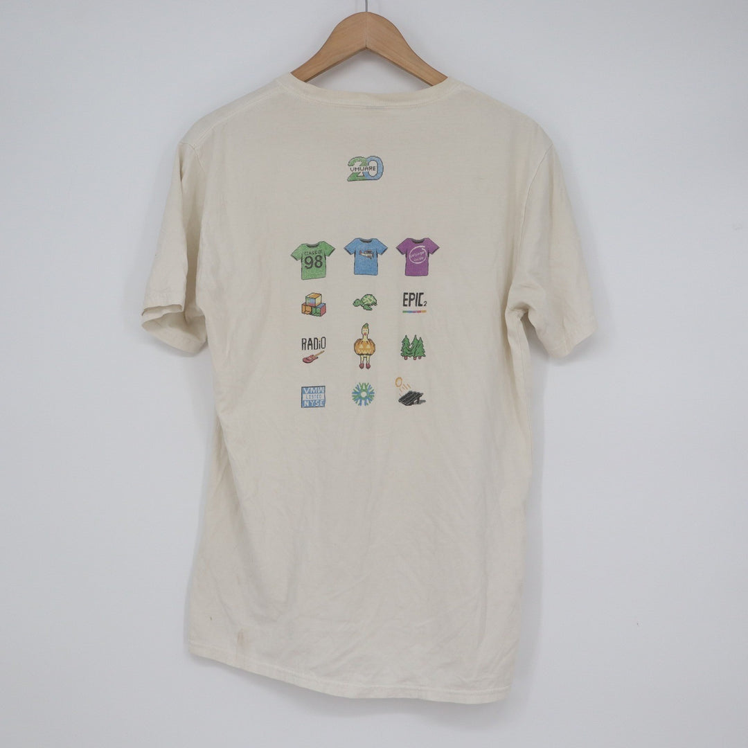 VMware 20th Anniversary Impossible Graphic T-Shirt Mens Medium Cream Tech Tee