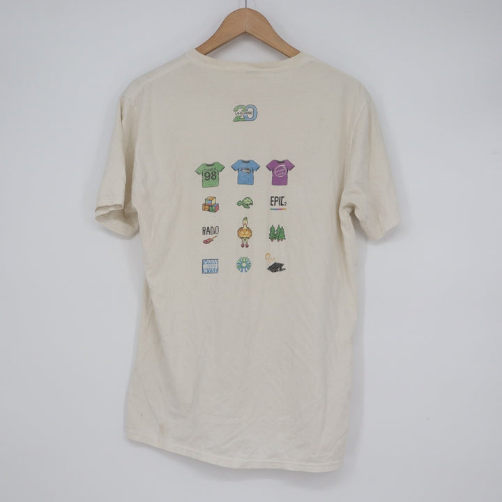 VMware 20th Anniversary Impossible Graphic T-Shirt Mens Medium Cream Tech Tee