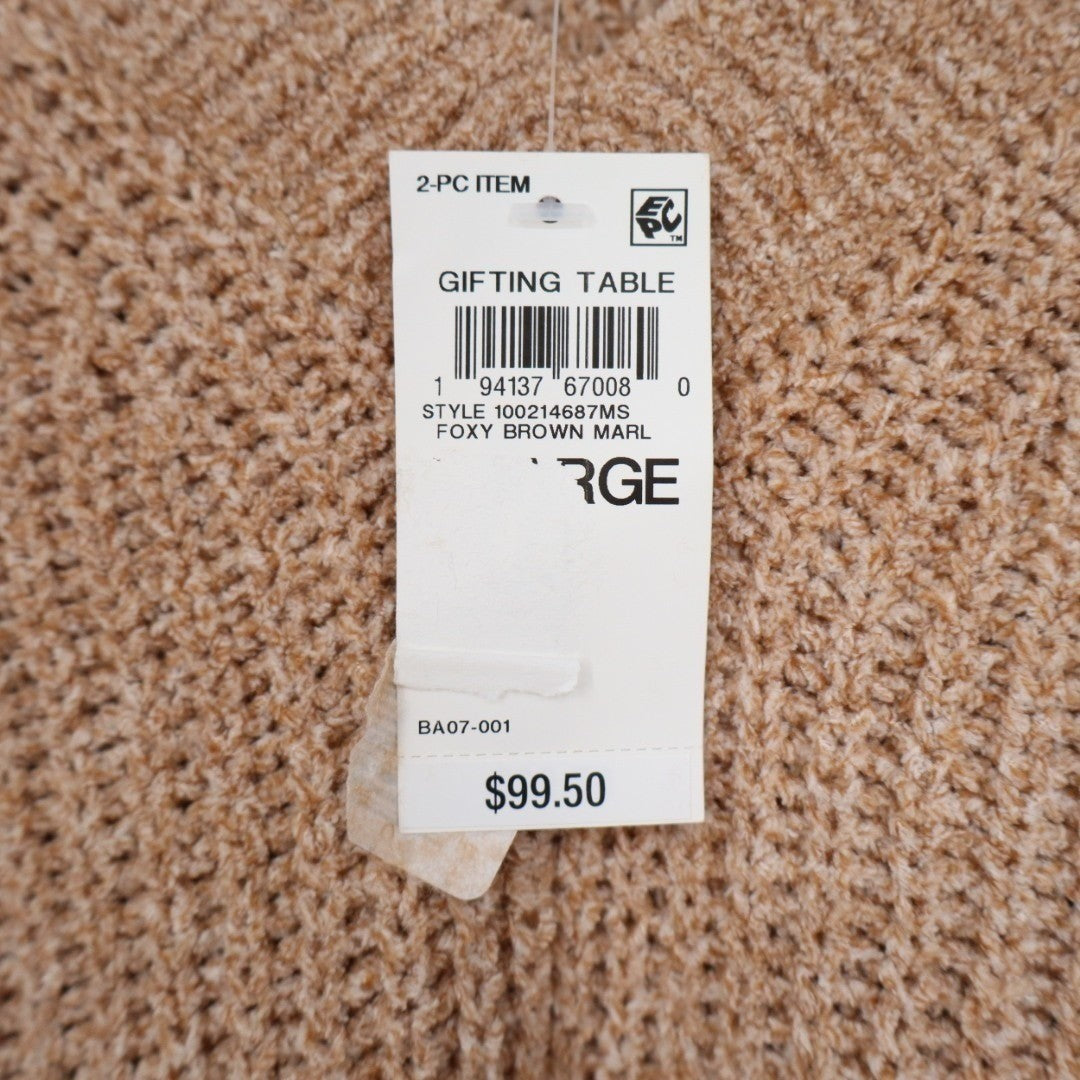 State of Day Intimates 2-PC Pajamas Set Womens XL Beige Open Knit Sleepwear