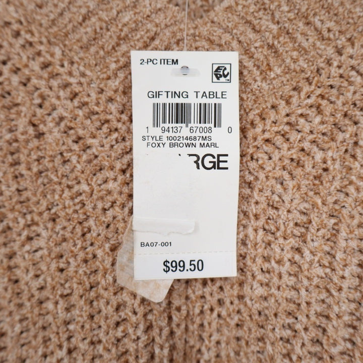 State of Day Intimates 2-PC Pajamas Set Womens XL Beige Open Knit Sleepwear