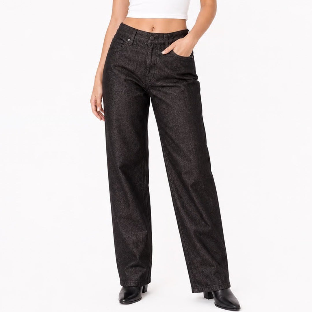Old Navy OG Loose High-Rise Metallic Bronze Coated Jeans 12