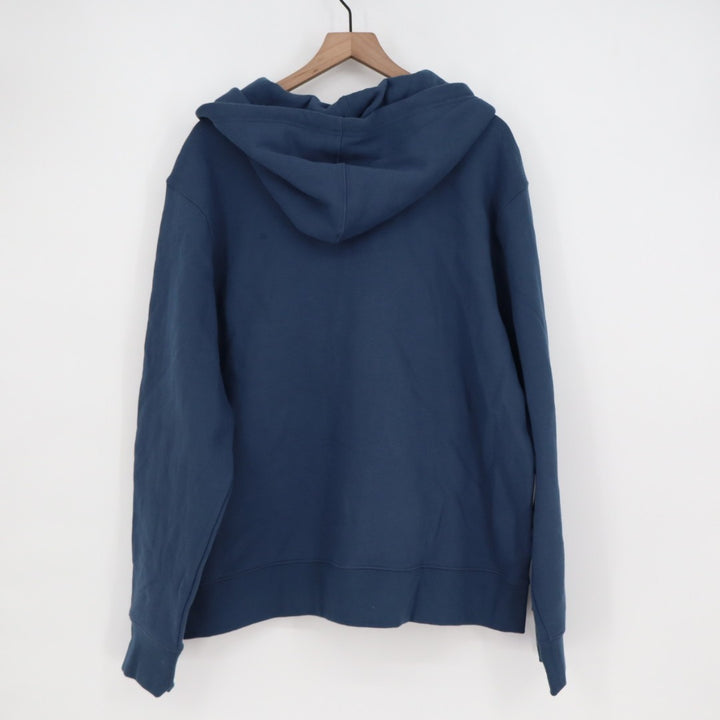 American Giant Hoodie Mens 2XL Blue Full Zip Fleece Cotton Logo Outdoor Casual