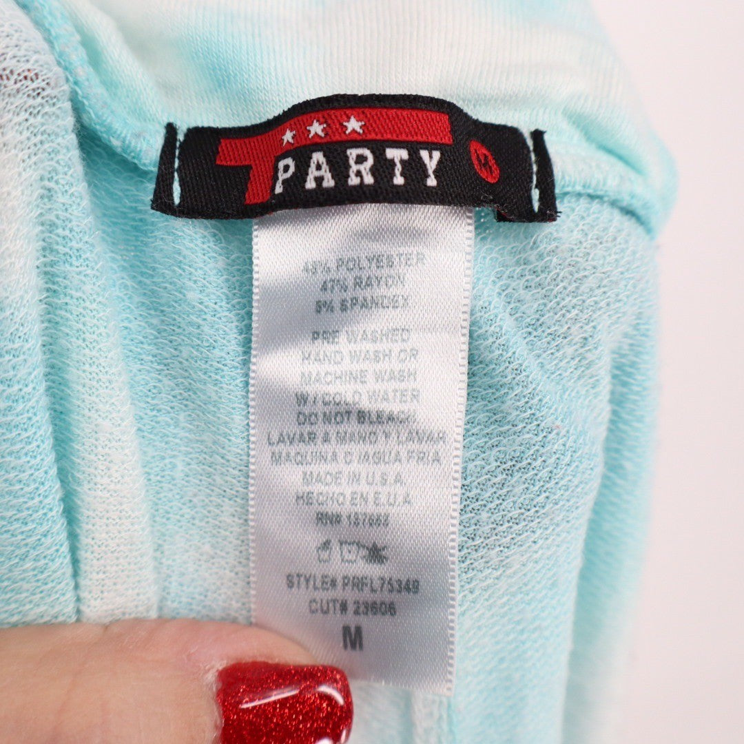Party Tie Dye Sweatpants Joggers Lounge Pants Size M Pink Blue White