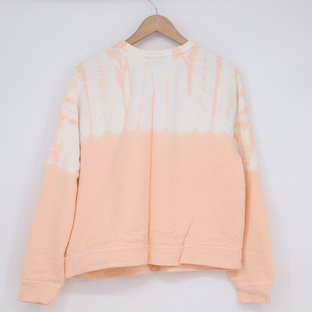 Universal Thread Peach White Tie Dye Raglan Cotton Sweatshirt M