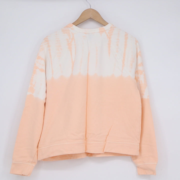 Universal Thread Peach White Tie Dye Raglan Cotton Sweatshirt M