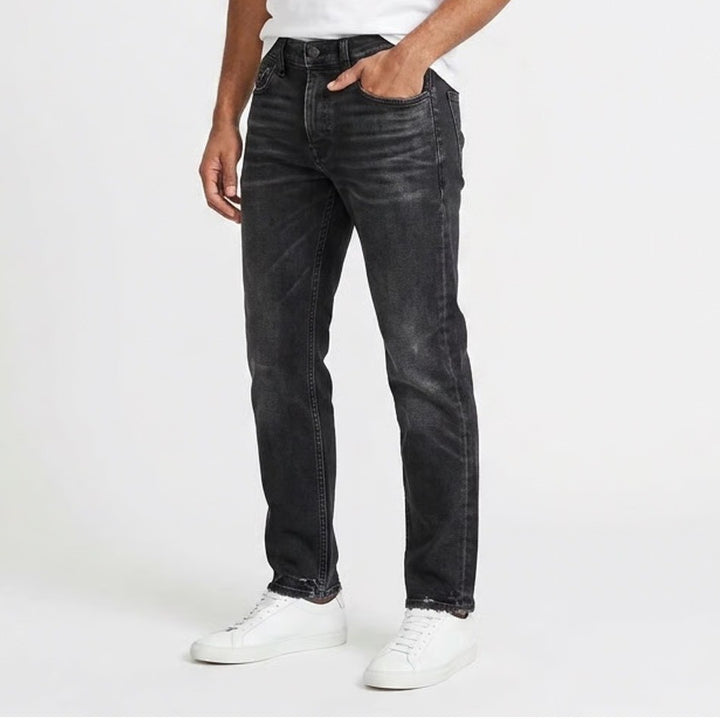 Rag & Bone Fit 2 Slim Jeans Dustin Black Cotton Cashmere MED21H1223KUDU 28x32