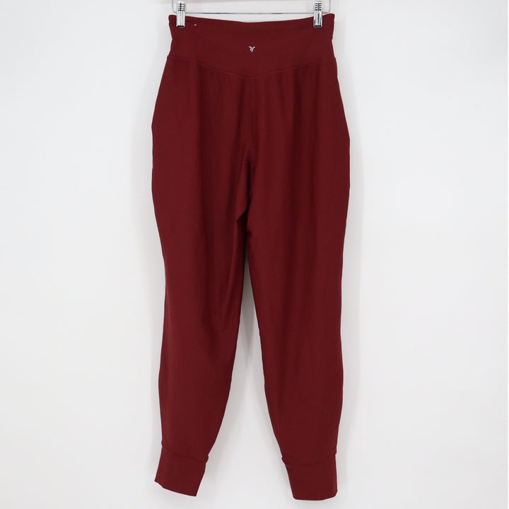 Old Navy Active Powersoft High Rise Joggers Burgundy Go-Dry Pants Small