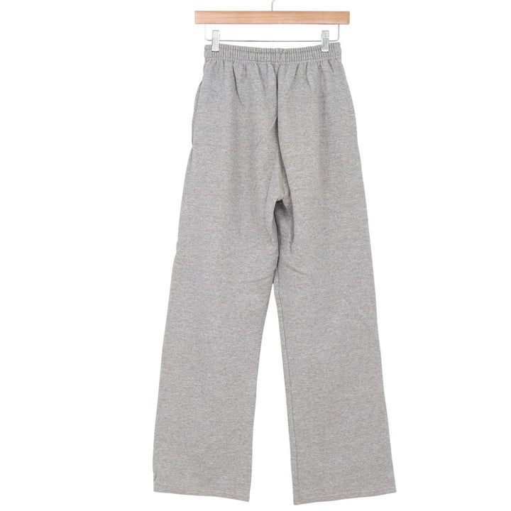 Jerzees Sweatpants Womens S NuBlend Gray Cheer Graphic Wide Leg Excellent