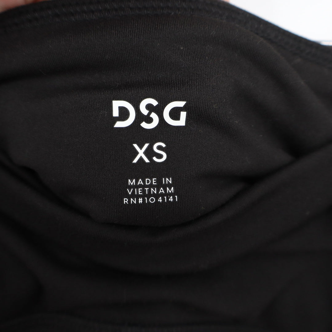 DSG Womens Momentum Crop High Rise Leggings Pure Black XS New