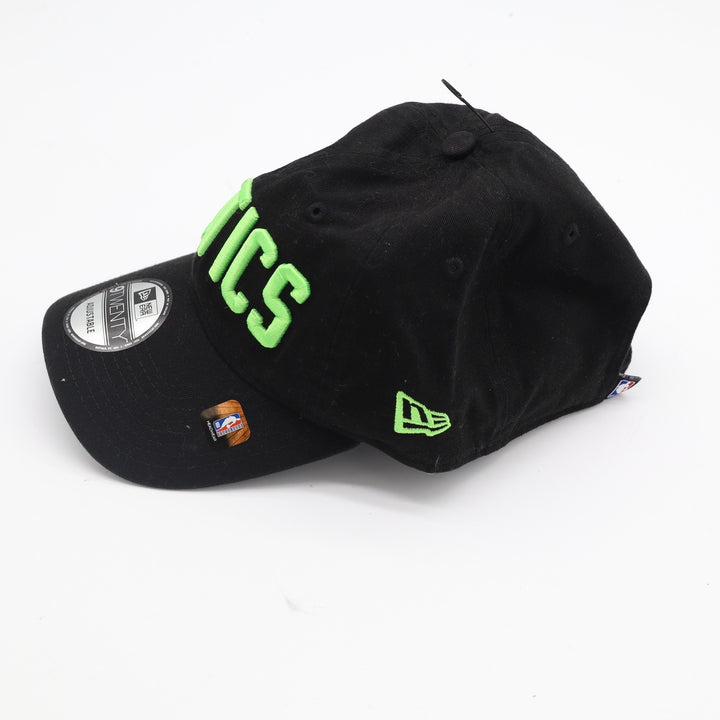 New Era Boston Celtics 9TWENTY Adjustable Hat Black Neon Green NBA 60589943