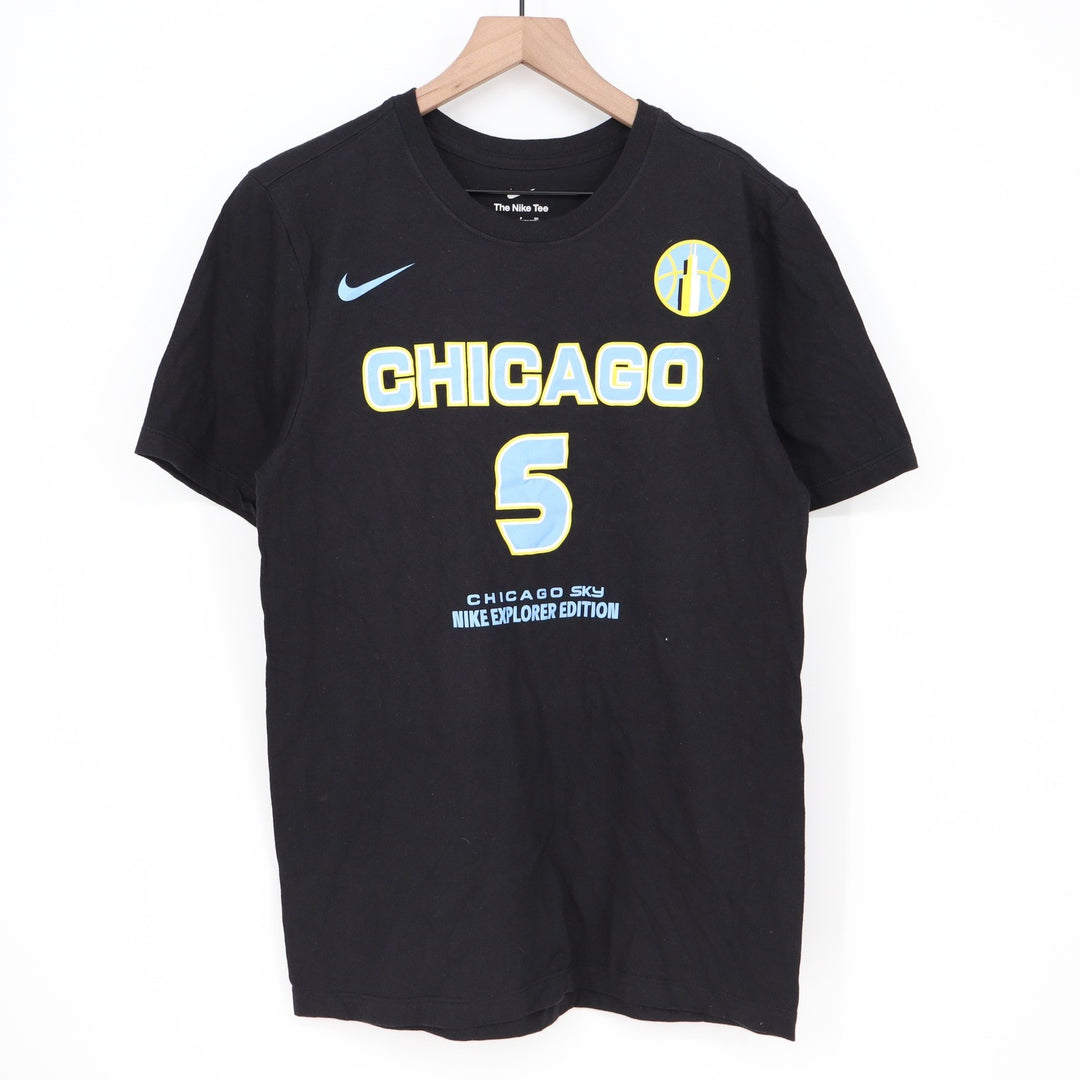 Nike Chicago Sky Angel Reese 5 Explorer Edition Mens Small Black T-Shirt NEW