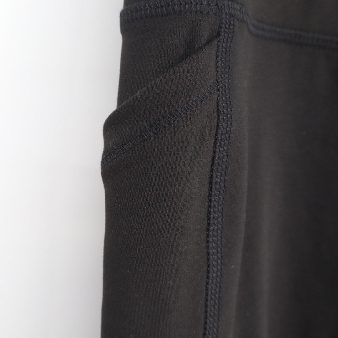 DSG Womens Ultra High Rise Bike Shorts Black Side Pockets Size S
