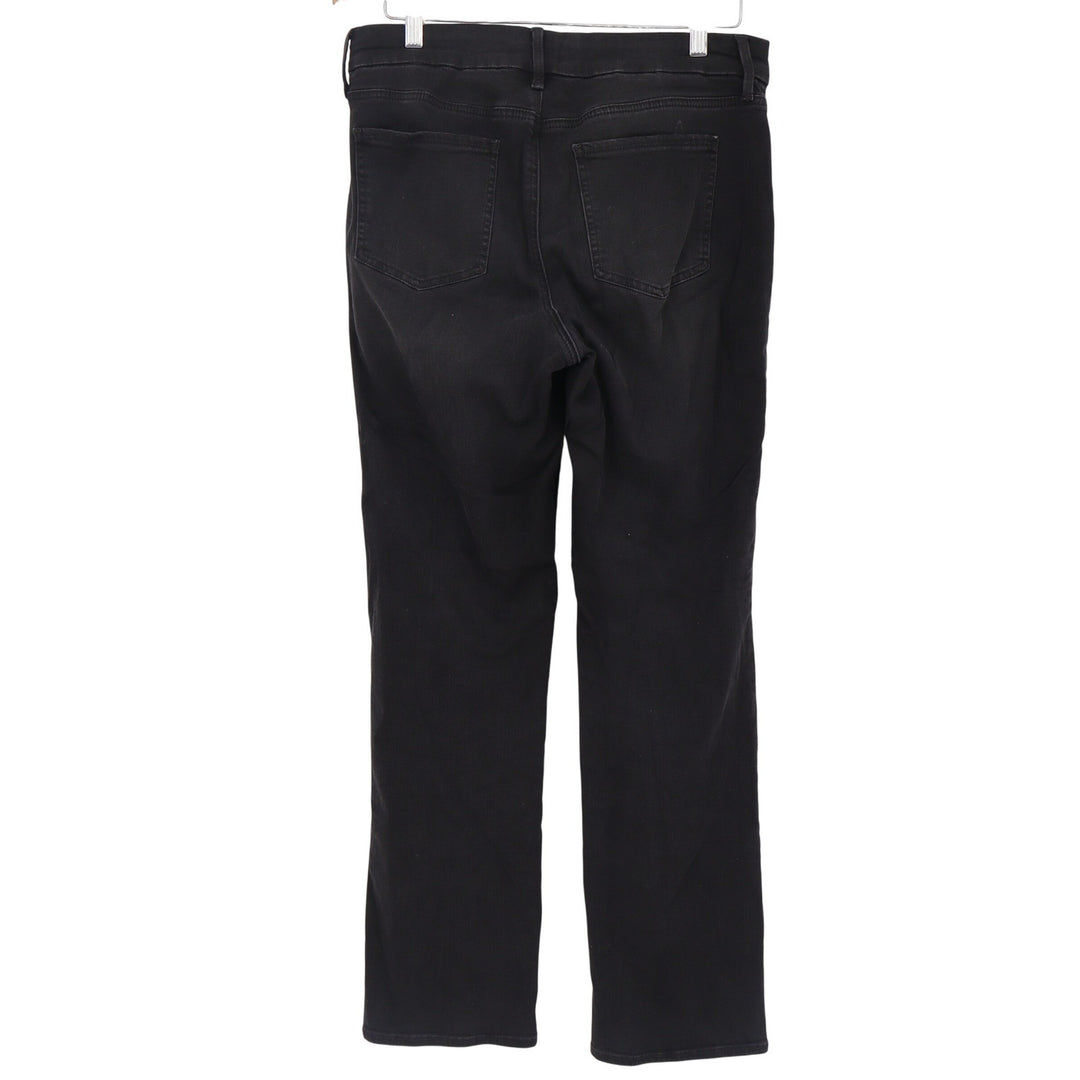 NYDJ Jeans Womens 8 Straight Leg Black Stretch Lift Tuck Denim Excellent