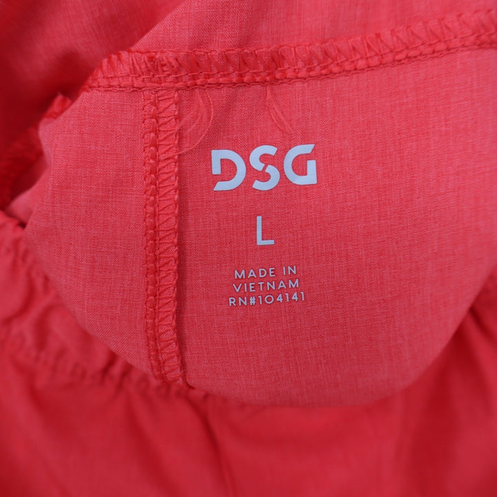 DSG Mens Agility Short 8 Inch Cabana Coral Heather Orange Training L