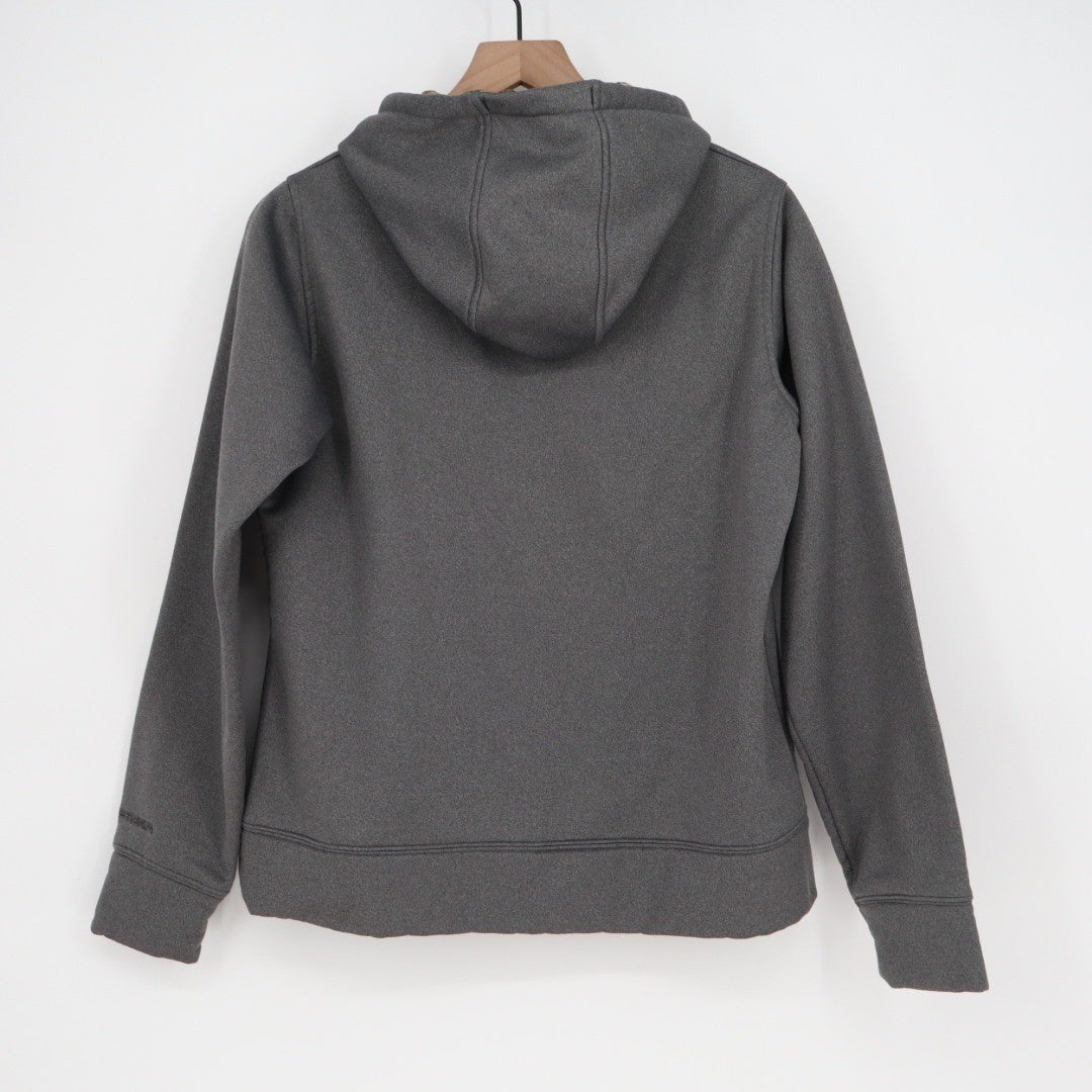 Under Armour Women's Gray Camo Logo Fleece Hoodie Sweatshirt Size Medium
