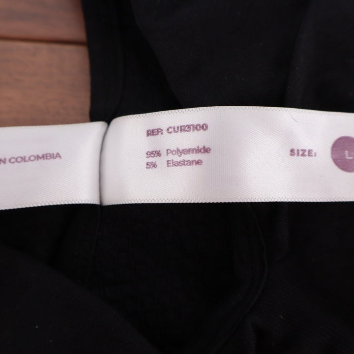 Curveez Full Coverage 7 Wonders Bra Large Black Wide Straps Wireless Seamless