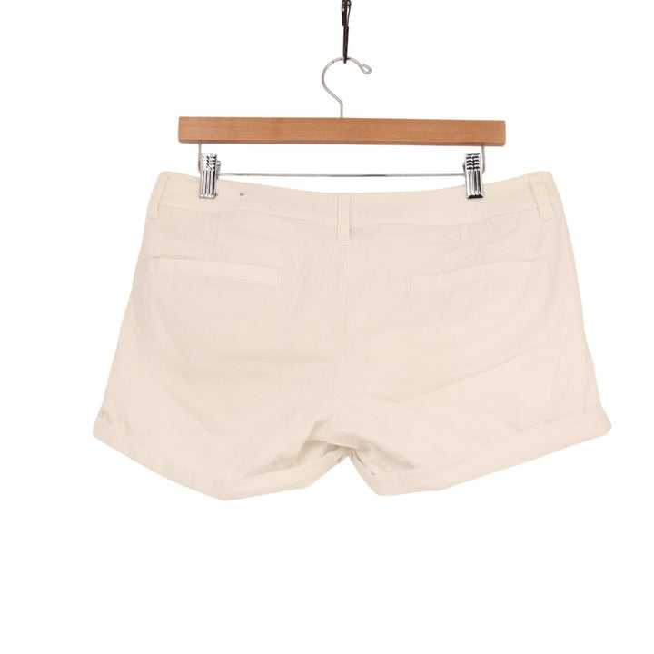 American Eagle Outfitters Chino Shorts Womens 8 White Cotton Stretch Casual