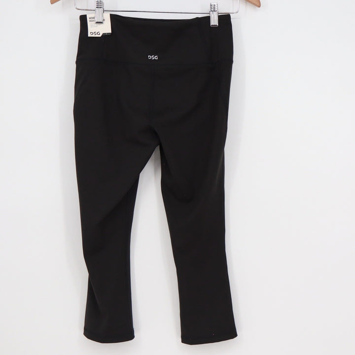 DSG Momentum Capri Womens Small Pure Black High Rise Athletic Leggings