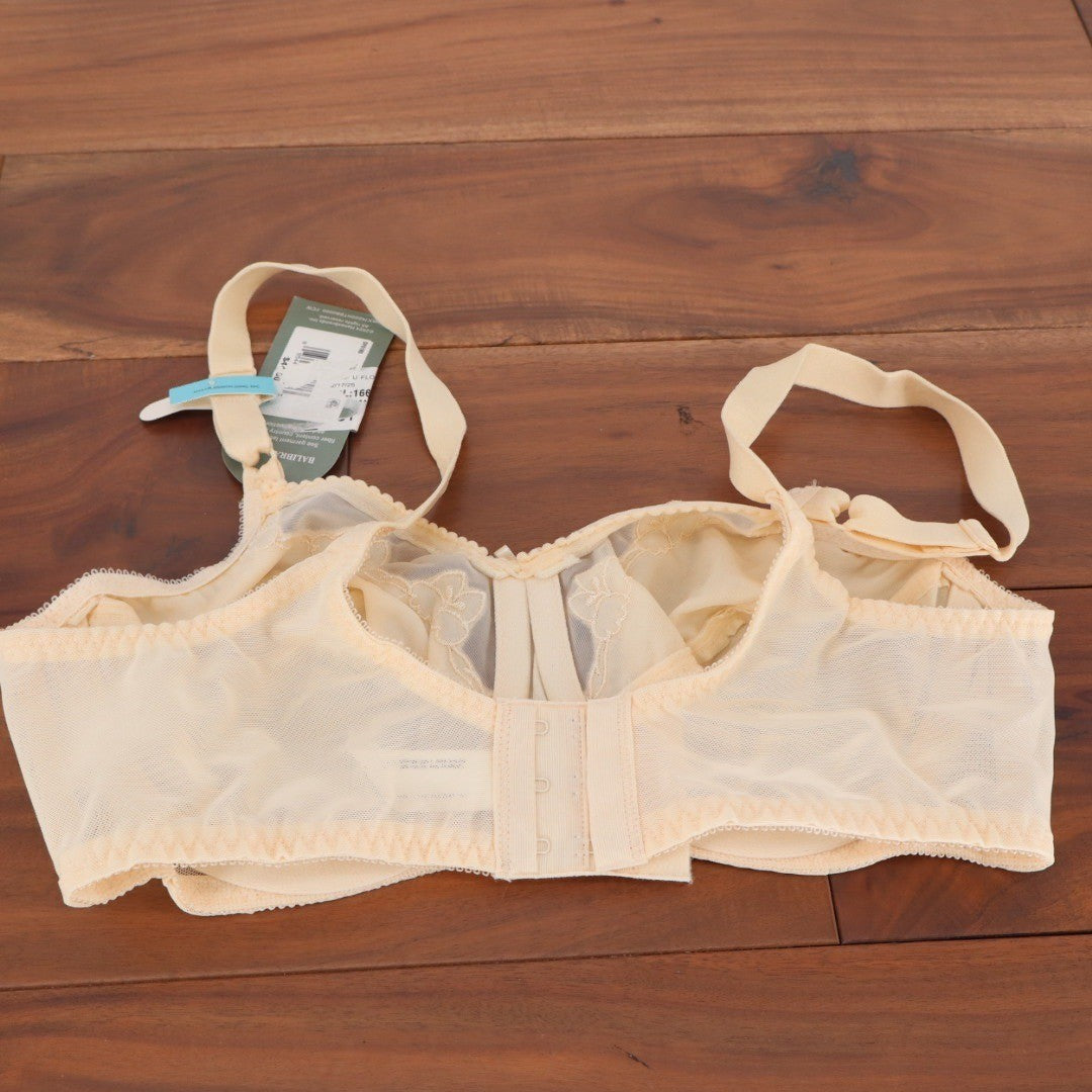 Bali Full Coverage Underwire Bra 34C Beige Lightly Lined Smoothing 76501