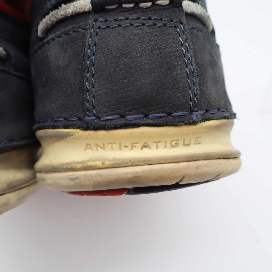 Timberland Boat Shoes Mens 10W Earthkeepers Navy Blue Leather Lace Up Good