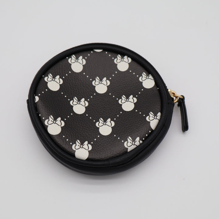 Disney Minnie Mouse Women's Coin Purse Black Leather Mickey Inspired Elements