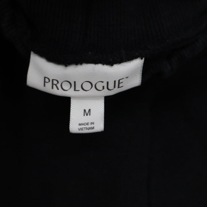 Prologue Womens Black High Rise Cotton Blend Tapered Jogger Pants Size M