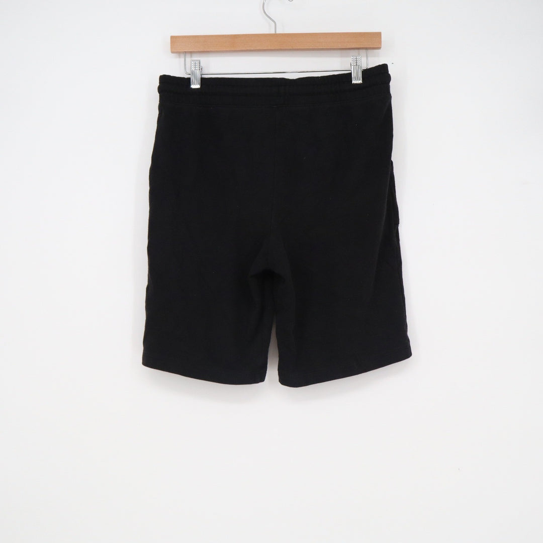 Wonder Nation Boys Black Knit Shorts XXL 18 Smiley Face Drawstring Casual 12276
