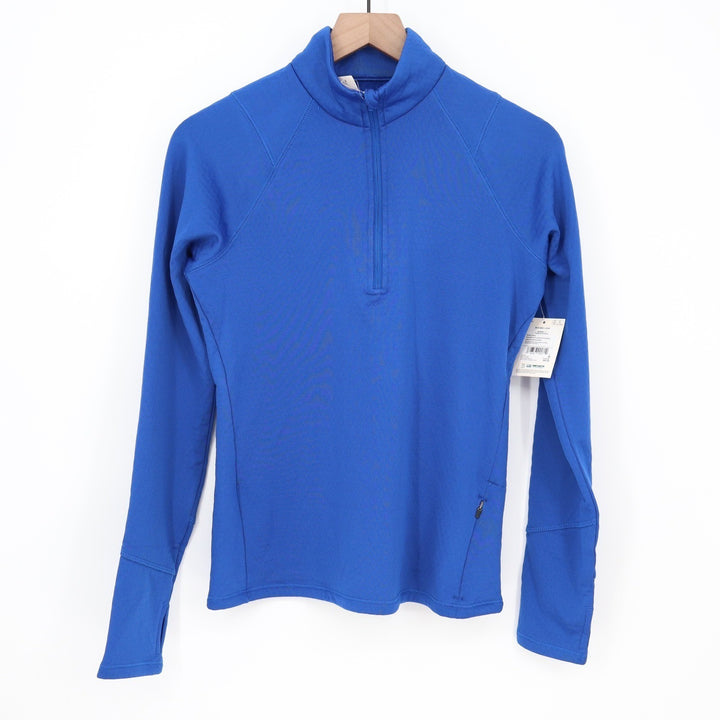 DSG Womens Run Grid 1/4 Zip Pullover Team Royal Blue S Moisture Wicking