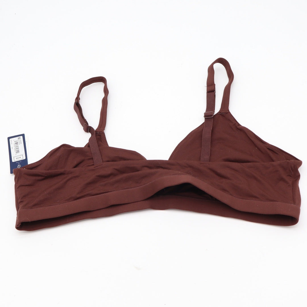 GapBody Triangle Bralette Womens Large Super Stretch Brown New