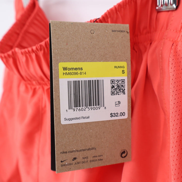 Nike Tempo Womens Dri-FIT Running Shorts Orange Coral Size S