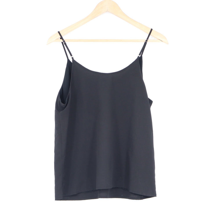 A New Day Womens Black V-Neck Adjustable Spaghetti Strap Camisole Top Size M