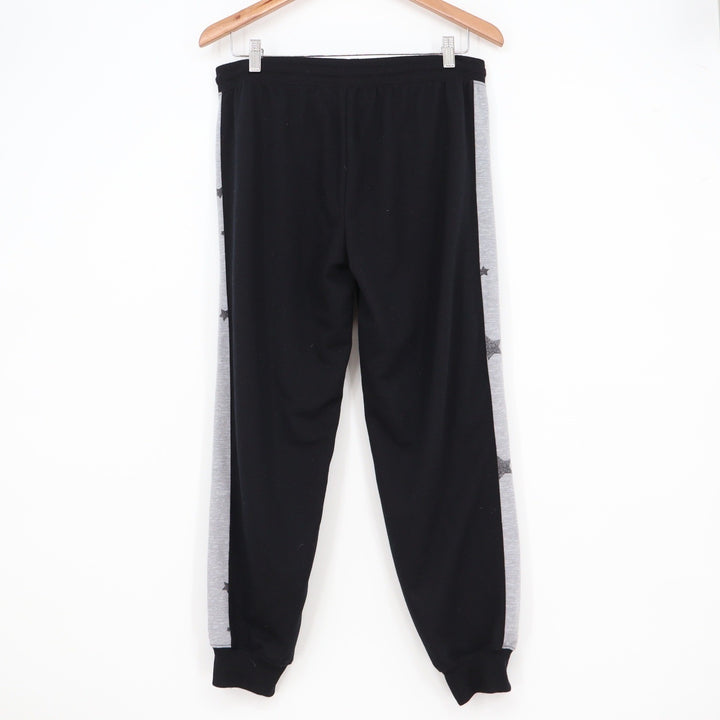 Splendid Womens Grey Black Star Print Sweatshirt and Jogger Pajama Set Size M